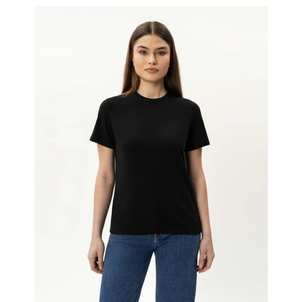 Fitted Pima T-Shirt -  Black  