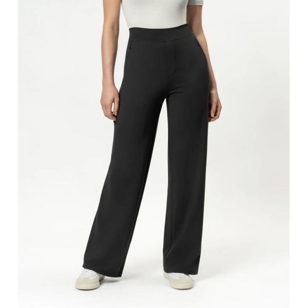 Asana Relaxed Straight Pant - Black 