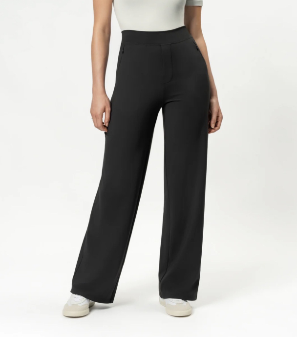 Asana Relaxed Straight Pant - Black  - Image 1