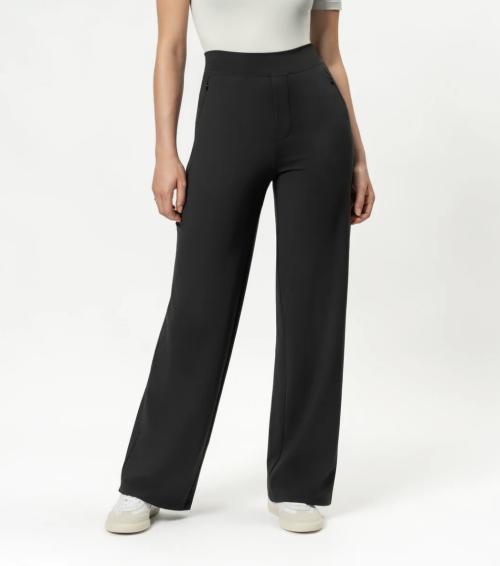 Asana Relaxed Straight Pant - Black 