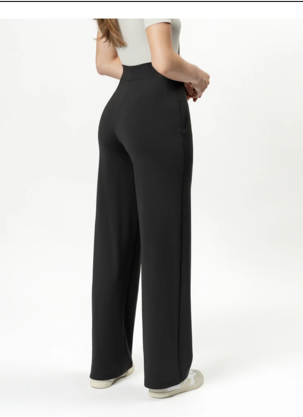 Asana Relaxed Straight Pant - Black  - Image 2