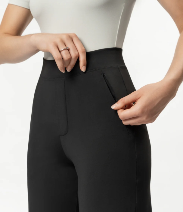 Asana Relaxed Straight Pant - Black  - Image 3