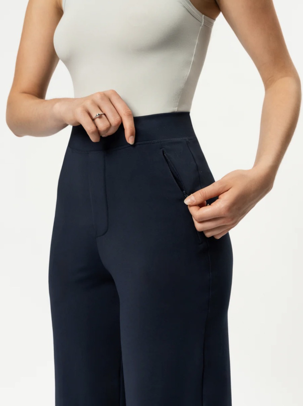 Asana Relaxed Straight Pant - Navy   - Image 4
