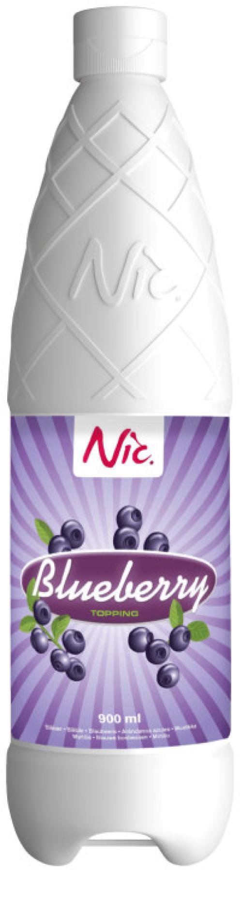 Nic Topping Blåbærsaus 0,9L