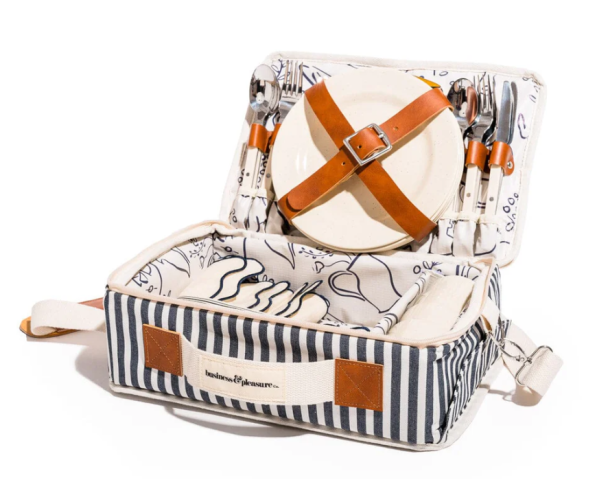 Pikniksett Stripete Marineblå - Image 1