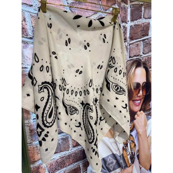 Bandana 90 Poly White