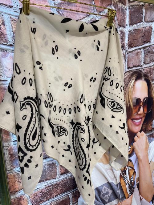 Bandana 90 Poly White