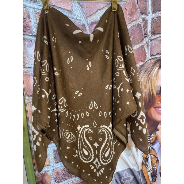 Bandana 90 Poly Brun