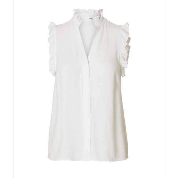 Viva Sun Ruffle Top - Snow White 