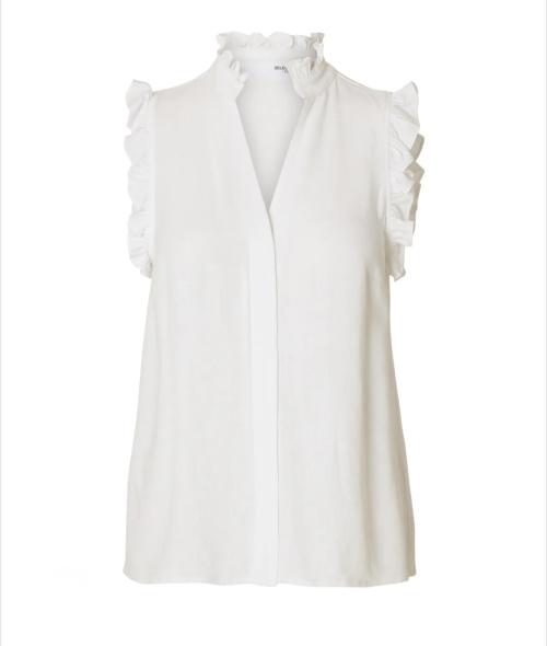 Viva Sun Ruffle Top - Snow White 