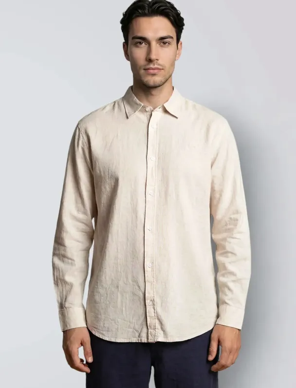 Luca skjorte, beige - Image 1