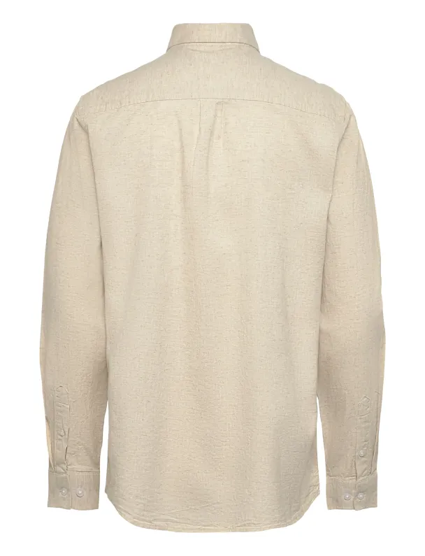 Luca skjorte, beige - Image 4