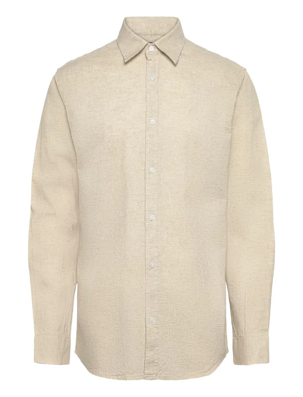 Luca skjorte, beige - Image 5