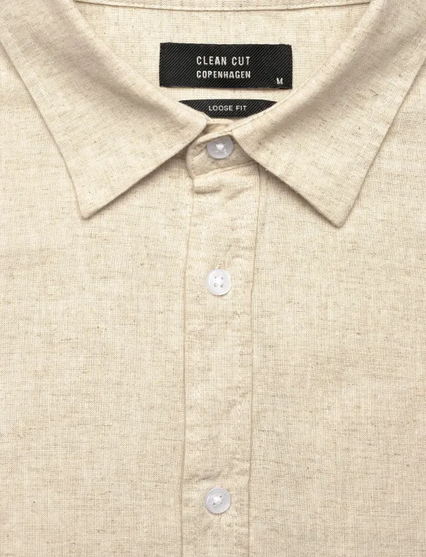 Luca skjorte, beige - Image 8