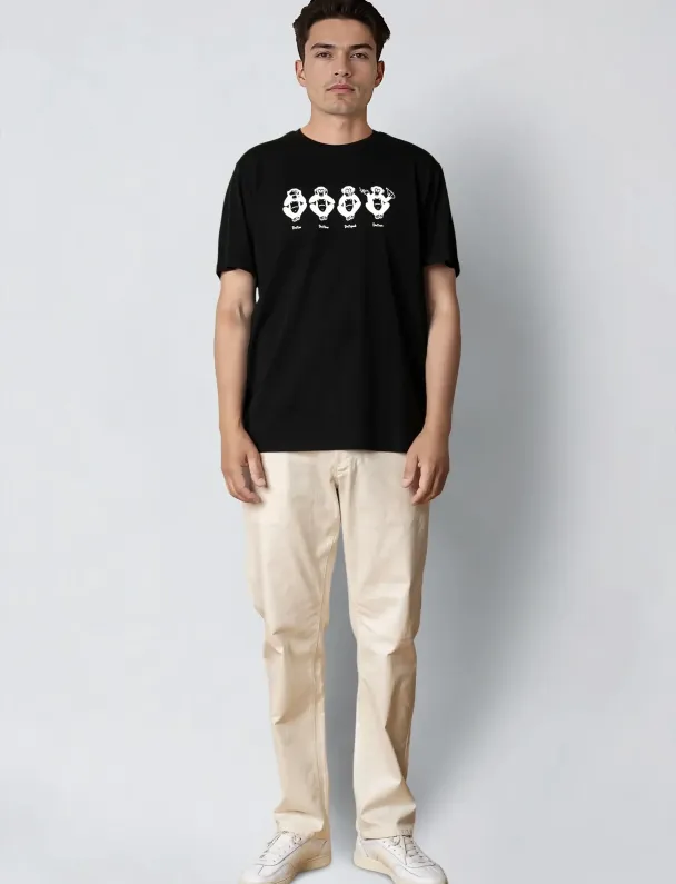 Wise Monkey t-shirt, svart - Image 3