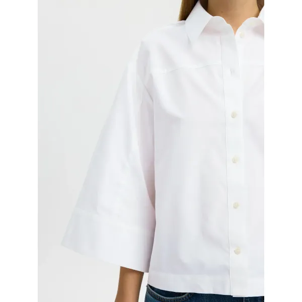 Ester Relaxed 3/4 Cropped Shirt