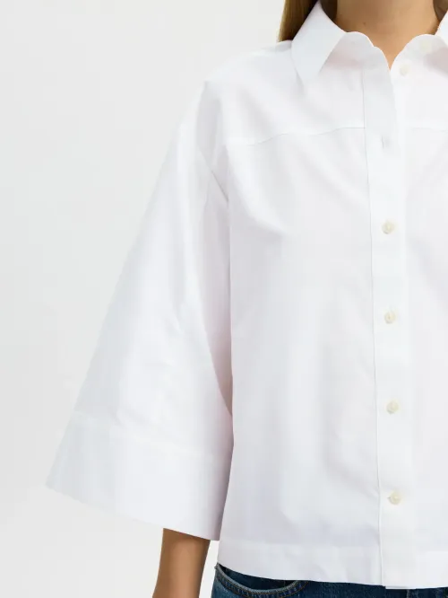 Ester Relaxed 3/4 Cropped Shirt