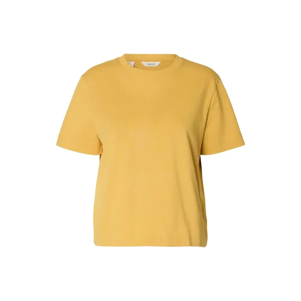 Essential Boxy Tee Ochre