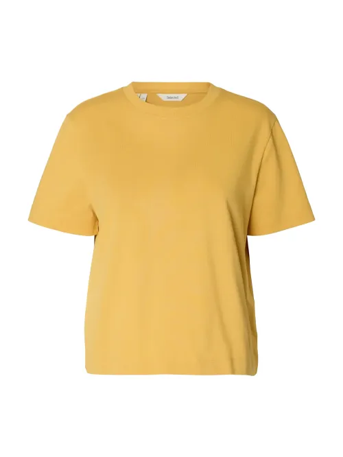 Essential Boxy Tee Ochre