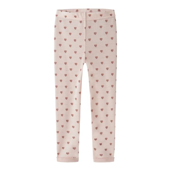 Noel Wool Legging, Morganite / Heart - Lil' Atelier