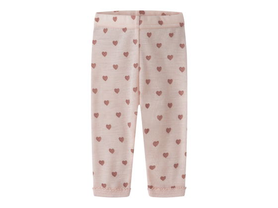 Noel Wool Legging, Morganite / Heart - Lil' Atelier