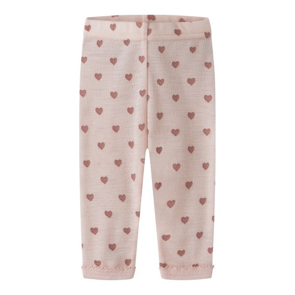 Noel Wool Legging, Morganite / Heart - Lil' Atelier