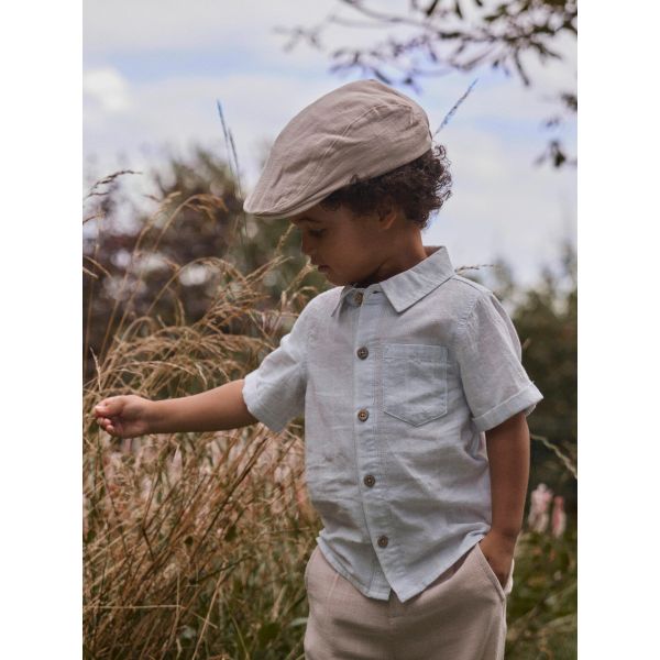 Freddie Sixpence Hat, Feather Grey - Lil' Atelier