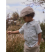 Freddie Sixpence Hat, Feather Grey - Lil' Atelier
