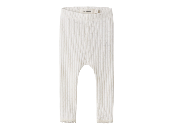 Haldis Slim Leggings, Coconut Milk - Lil' Atelier