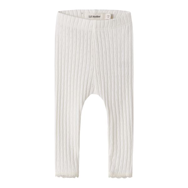 Haldis Slim Leggings, Coconut Milk - Lil' Atelier