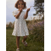Rachello Duna Dress, Coconut Milk / Strawberry - Lil' Atelier