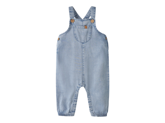 River Loose Overall, Medium Blue Denim - Lil' Atelier