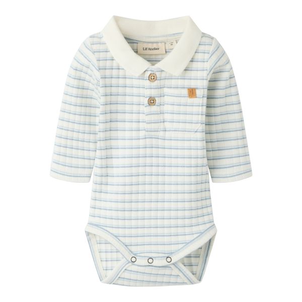 Haldur Slim Body, Coconut Milk / Dusty Blue - Lil' Atelier