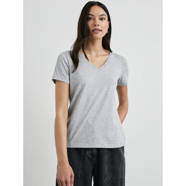 Classic V-Neck Heather Grey