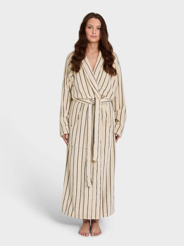 Badekåpe S/M Naram i fargen krem og blekk - Image 2