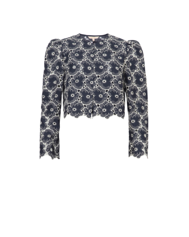 Broderie Anglaise Jacket - Marine 