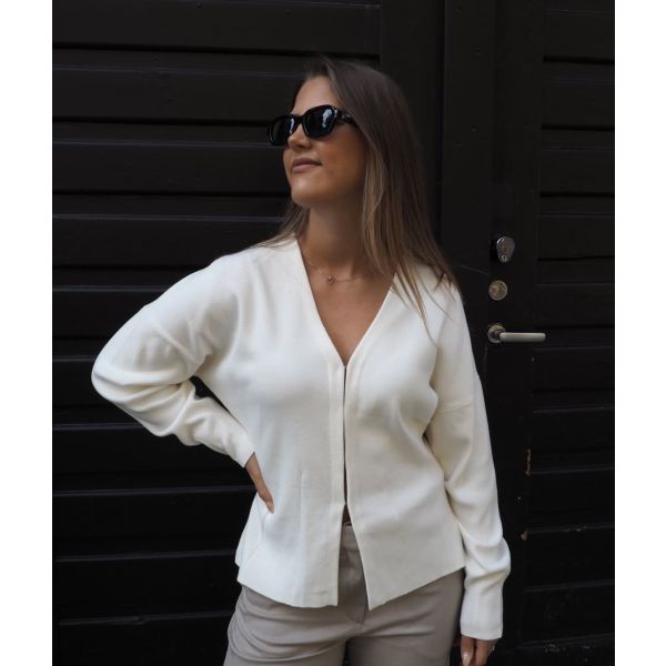 Anemone Waisted Jacket Egret