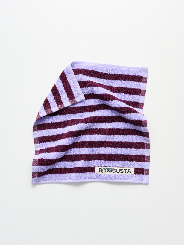 Vaskeklut Naram i fargen Wine & lavender blue 30x30cm