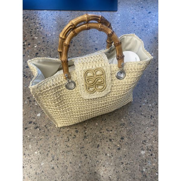 Evelyn Straw Bag Beige