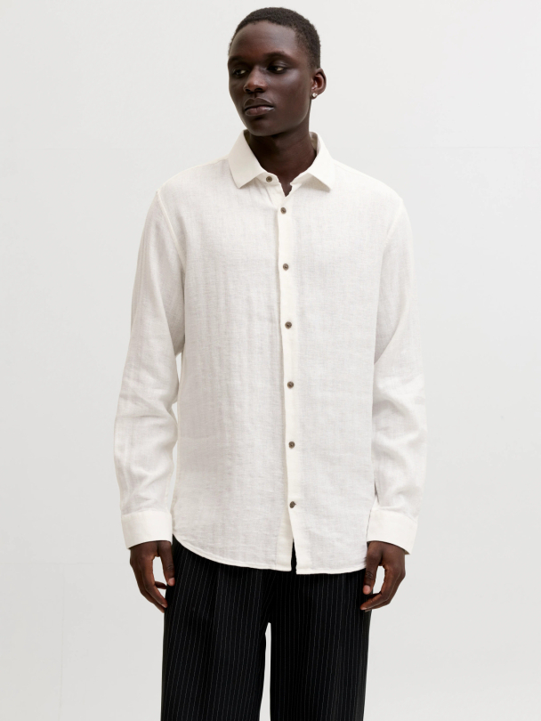 JPRBLAPARKER LINEN BLEND L/S SHIRT - Image 4
