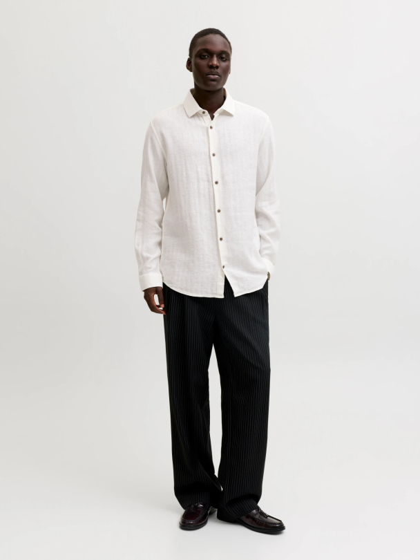 JPRBLAPARKER LINEN BLEND L/S SHIRT - Image 5