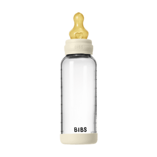 Glass Baby Bottle Latex 240 ml  - Ivory - Image 4