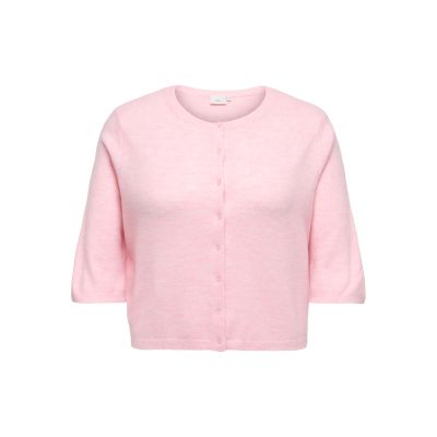 CARVIOLA SS O-NECK CARDIGAN KNT