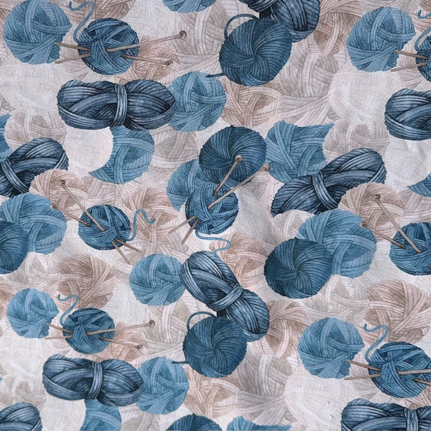 Cosy Knit- Garn- blå