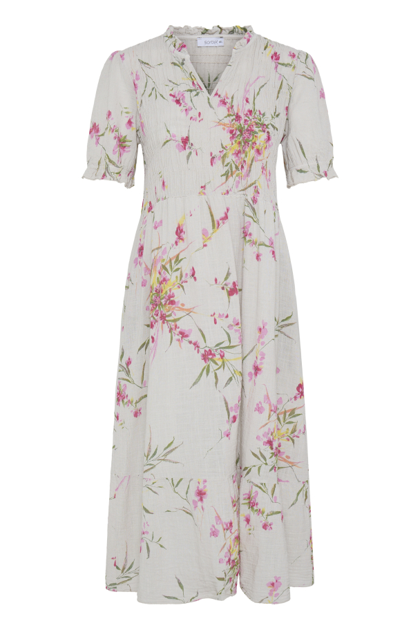 SBalexa Lang Kjole Sand - Image 1