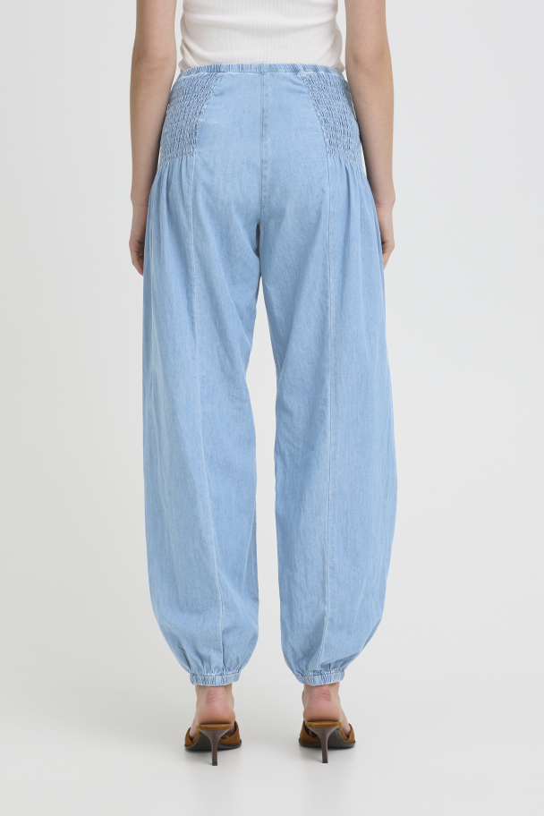 PZjill Haremsbukse Lys Denim - Image 3