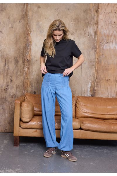 PZjill Haremsbukse Lys Denim