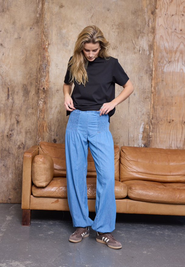 PZjill Haremsbukse Lys Denim - Image 1