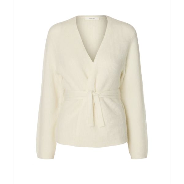 Lulu Knit Wrap Cardigan - Snow White 