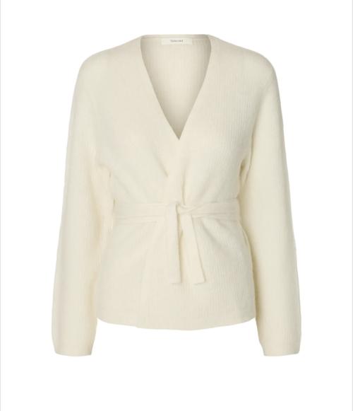 Lulu Knit Wrap Cardigan - Snow White 